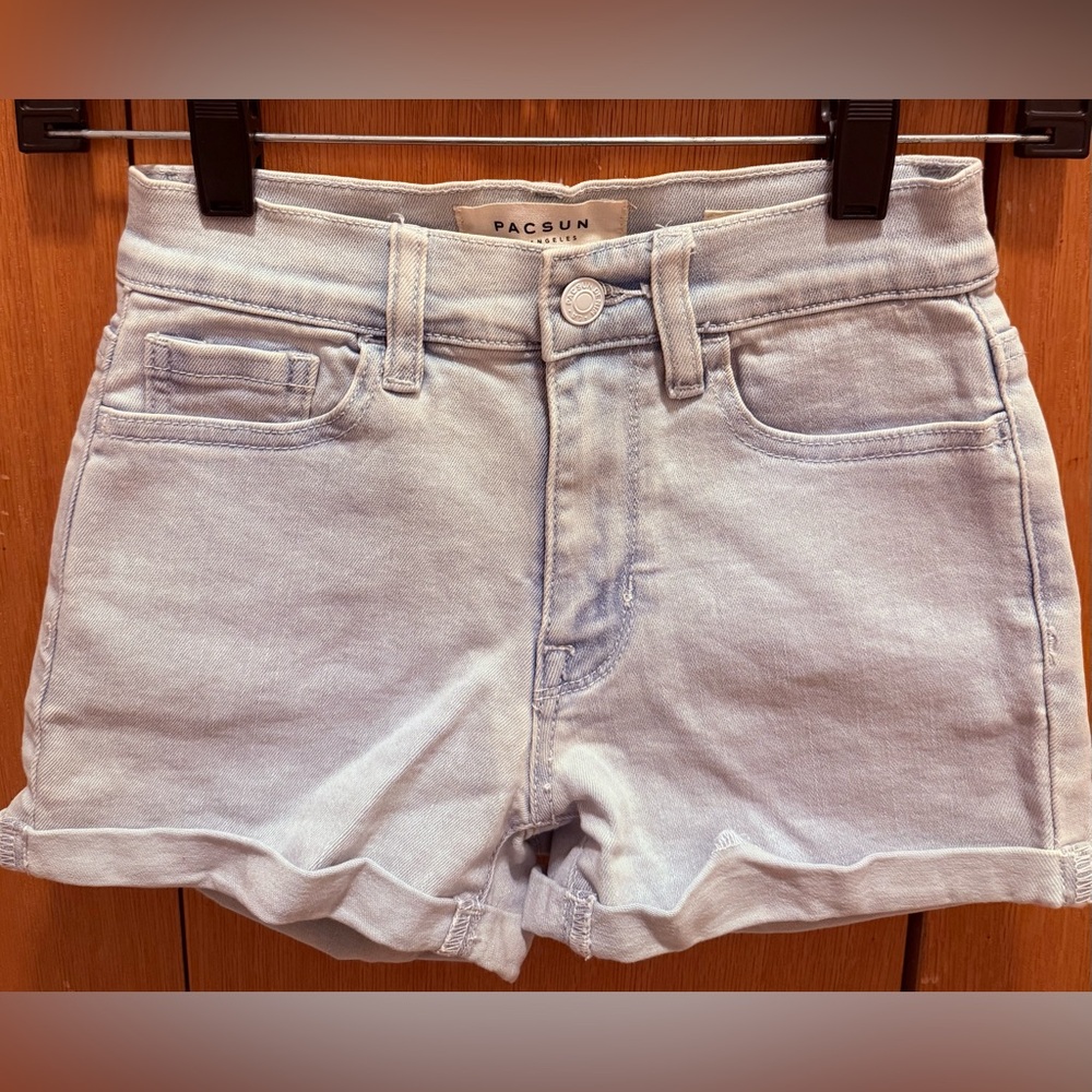 PacSun Light Blue Women's Denim Shorts